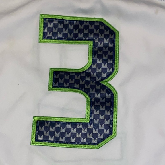 Nike Seattle Seahawks Russell Wilson #3 Home Game NFL Onfield Jersey 40 Med 0028 - Picture 3 of 5